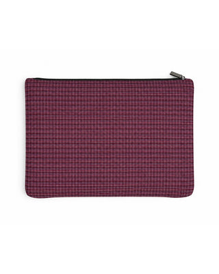 Burgundy Checkered Laptop Sleeve