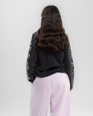 3azama 3ala 3azama Black Washed Long Sleeves Long Sleeves IN YOUR SHOE