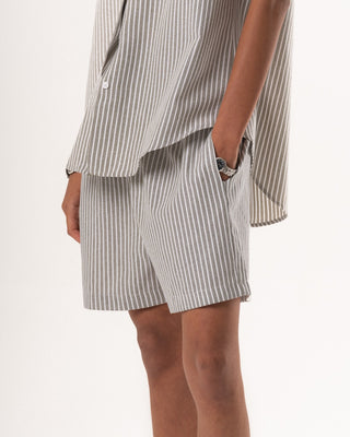 Female Grey Striped Oversized Set