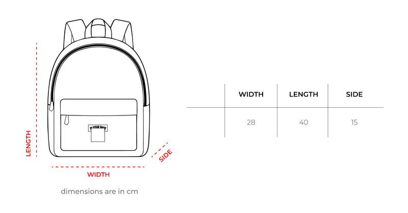 Burgundy Zip Backpack