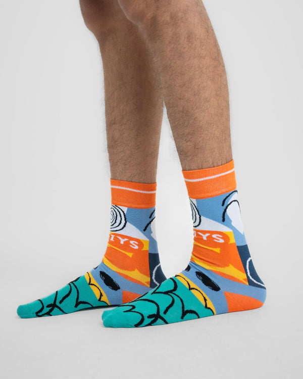Abstract Neck Socks