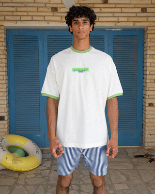 Apple Day Oversized Tee Printed Oversized Tees IN YOUR SHOE L