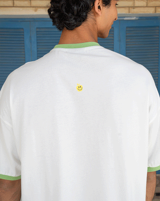 Apple Day Oversized Tee Printed Oversized Tees IN YOUR SHOE