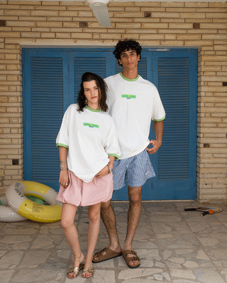 Apple Day Oversized Tee Printed Oversized Tees IN YOUR SHOE S