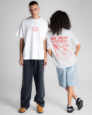 Artificial Intelligence Oversized Tee Printed Oversized Tees IN YOUR SHOE L