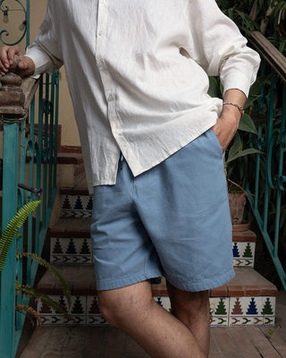 Baby Blue Gabardine Shorts Gabardine Shorts IN YOUR SHOE
