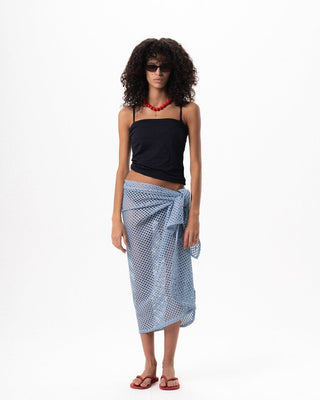 Baby Blue Knit Flowy Wrap Flowy Wraps IN YOUR SHOE S/M