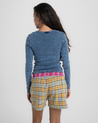 Baby Blue Washed Long Sleeve Top Long Sleeve Tops IN YOUR SHOE