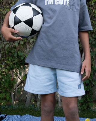 Baby Blue Wide-Leg Kids Sworts Kids Sworts IN YOUR SHOE