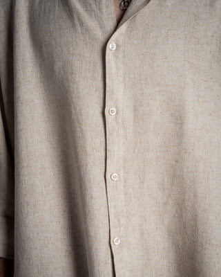 Beige Boyfriend Linen Shirt Boyfriend Shirt IN YOUR SHOE