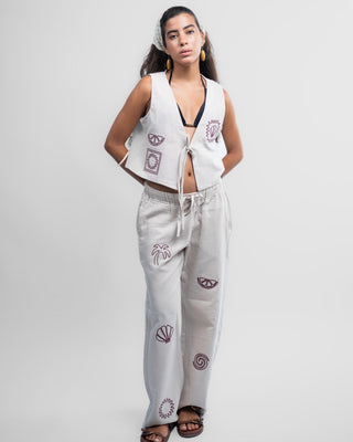 Beige Casual Linen Set Bundle IN YOUR SHOE S S