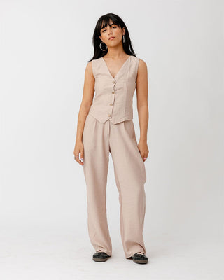 Beige Linen Pants Linen Pants IN YOUR SHOE S