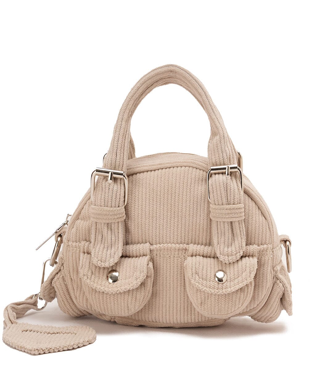 Beige Mini Corduroy Bag Corduroy Bag IN YOUR SHOE
