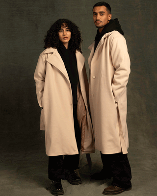 Beige Oversized Coat Coats IN YOUR SHOE