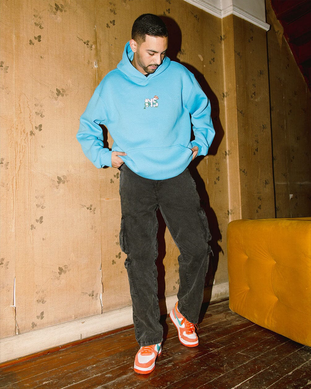 Black Acid Washed Cargo Pants Cargo Pants IN YOUR SHOE S