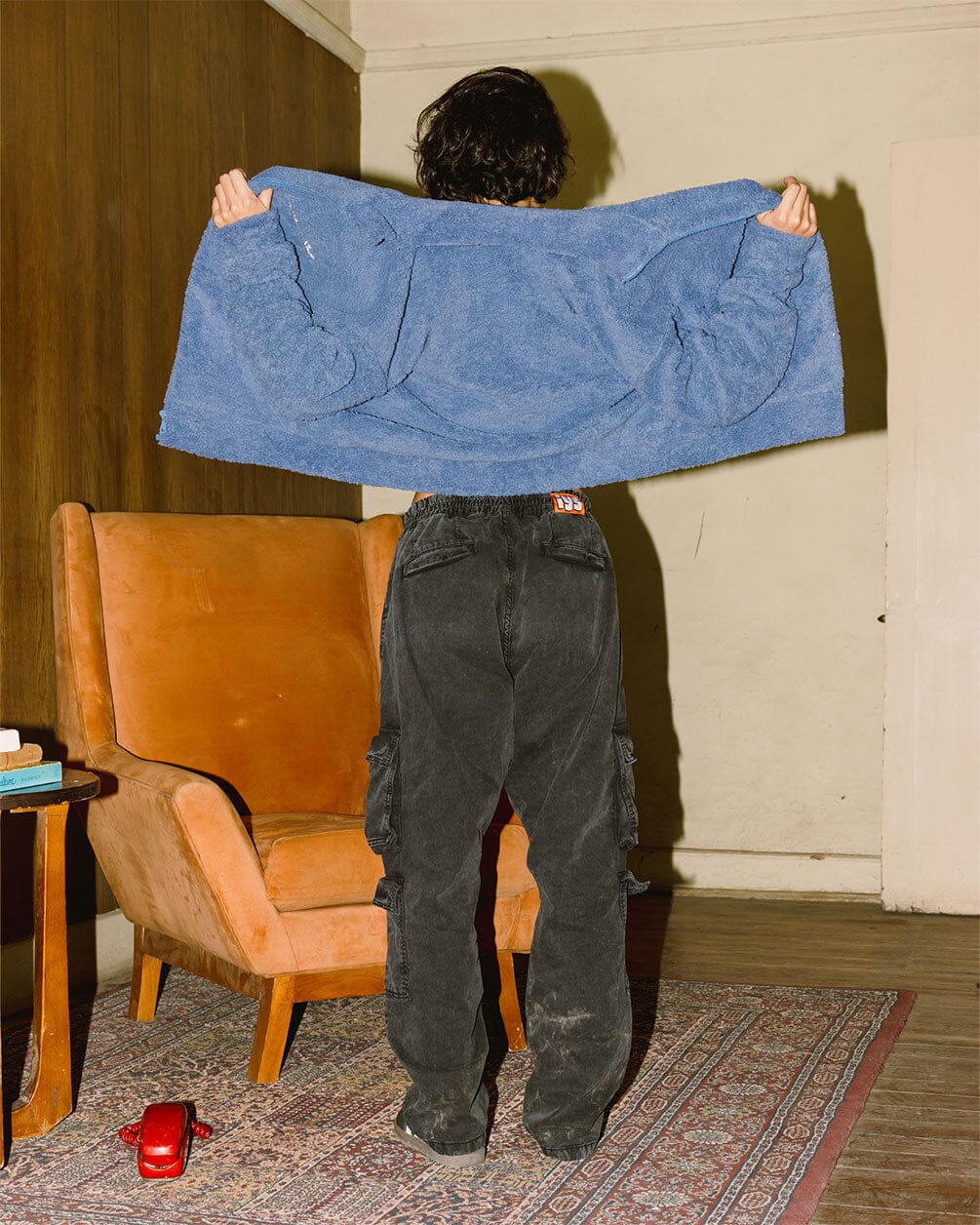 Black Acid Washed Cargo Pants Cargo Pants IN YOUR SHOE