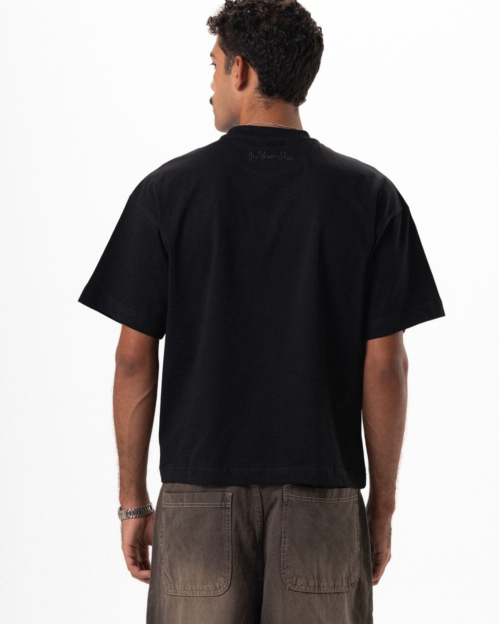 Black Basic Boxy Tee Basic Boxy Tee IN YOUR SHOE L