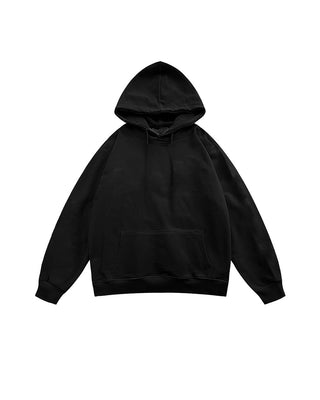 Black Basic Heavy Oversized Hoodie Plain Hoodies IN YOUR SHOE