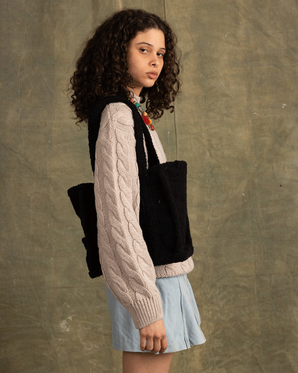 Black Boxy Tote Bag Boxy Tote Bag IN YOUR SHOE