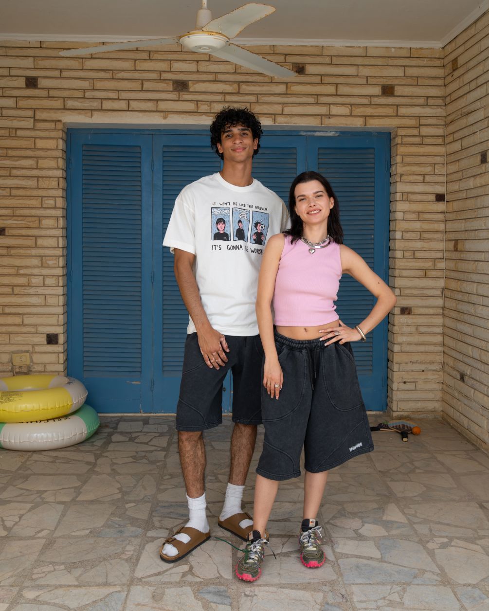 Black Cotton Jorts Jorts IN YOUR SHOE S