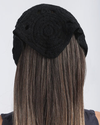 Black Crochet Bandana Bandana IN YOUR SHOE