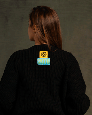 Black English Knit Cardigan Cardigans IN YOUR SHOE