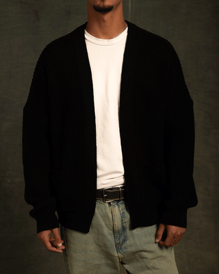 Black English Knit Cardigan Cardigans IN YOUR SHOE
