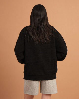 Black Fleece Jacket Fleece Jacket IN YOUR SHOE