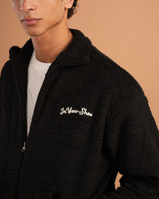 Black Fleece Jacket Fleece Jacket IN YOUR SHOE L