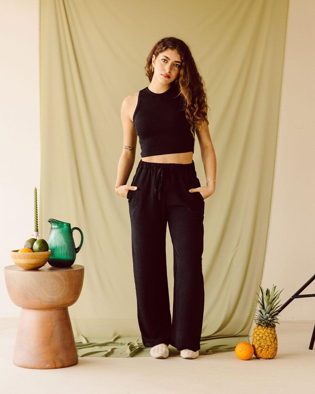 Black Flowy Pants Flowy Pants IN YOUR SHOE