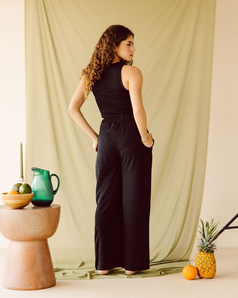 Black Flowy Pants Flowy Pants IN YOUR SHOE L