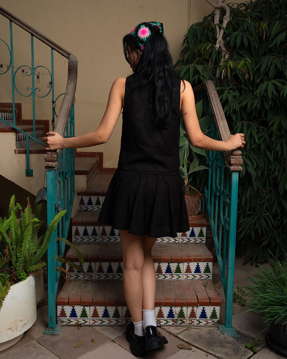 Black Linen Skirt Linen Skirt IN YOUR SHOE