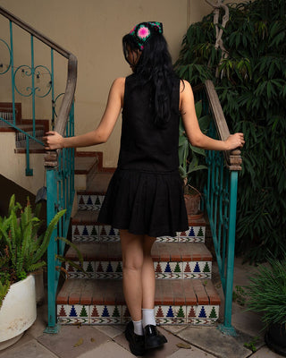 Black Linen Skirt Linen Skirt IN YOUR SHOE