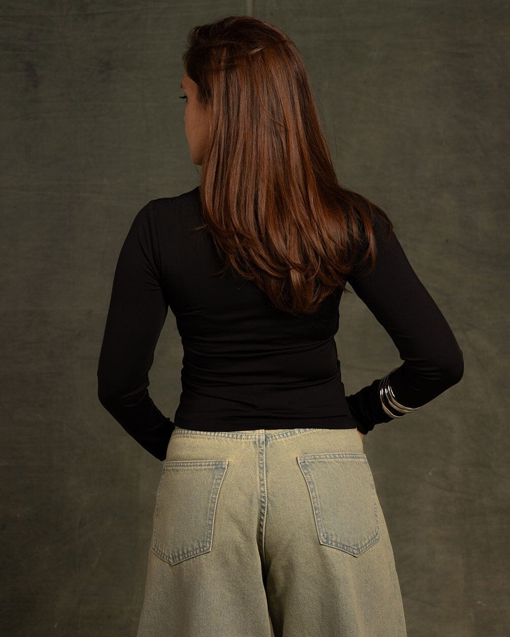 Black Long Sleeve Top Long Sleeve Tops IN YOUR SHOE M