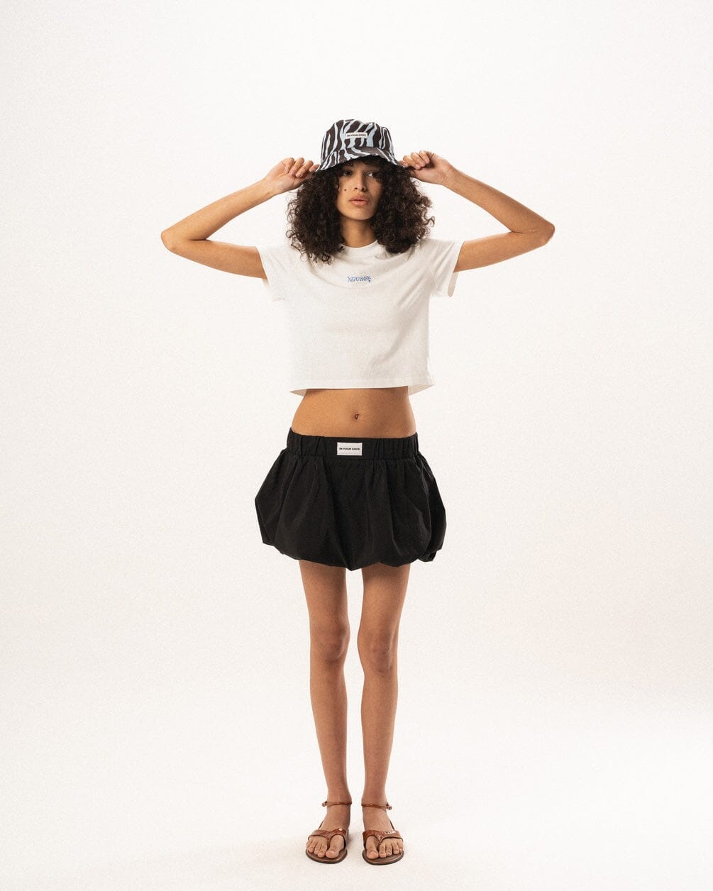 Black Mini Balloon Skirt Skirt IN YOUR SHOE S