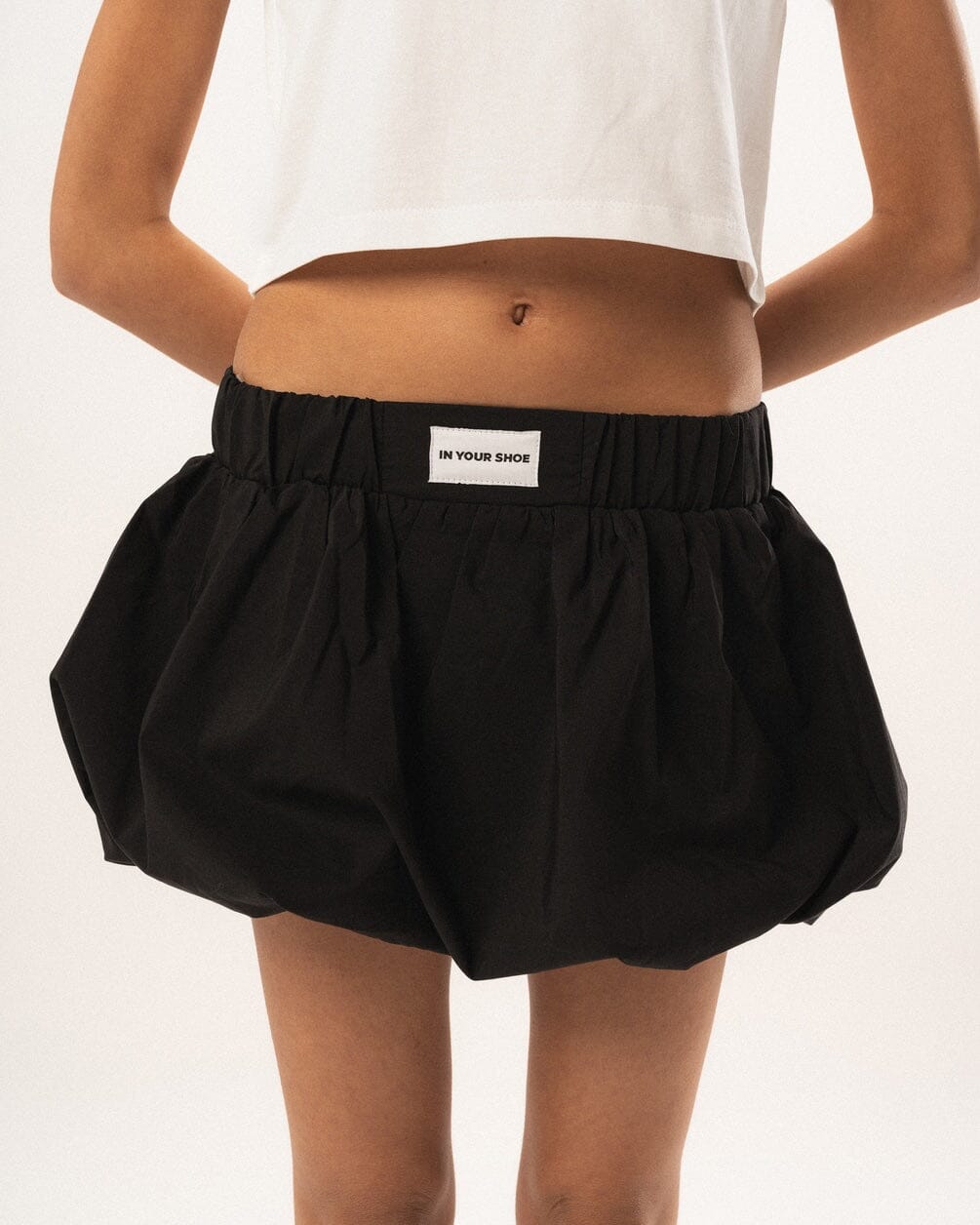 Black Mini Balloon Skirt Skirt IN YOUR SHOE M