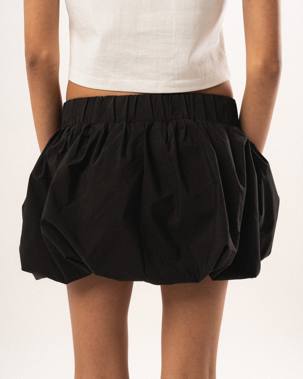 Black Mini Balloon Skirt Skirt IN YOUR SHOE L