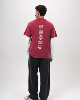 Black Paneled Washed Wide Leg Swants Swants IN YOUR SHOE L