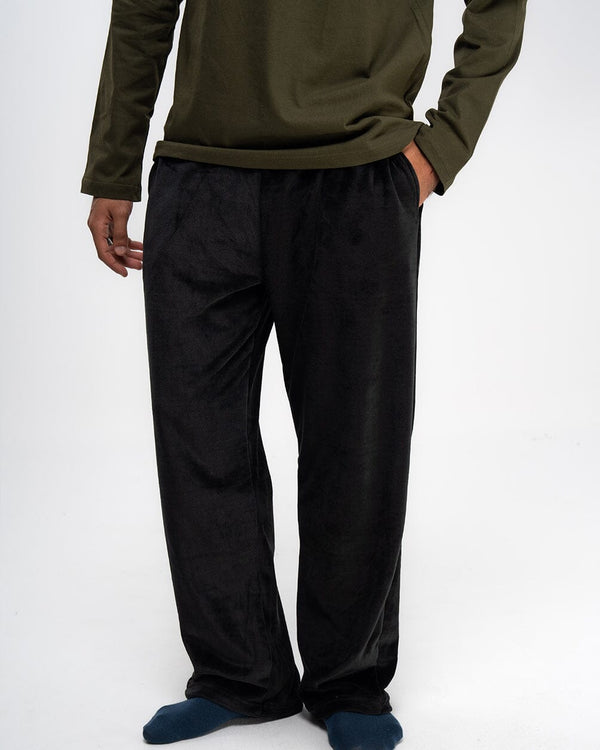 Black Plain Fluffy Pjoys