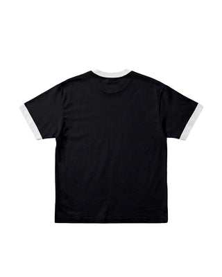 Black Retro Oversized Tee Printed Oversized Tees IN YOUR SHOE