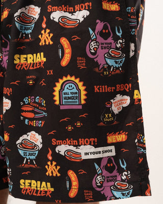 Black Serial Griller Swim Shorts Swim Shorts IN YOUR SHOE XXL