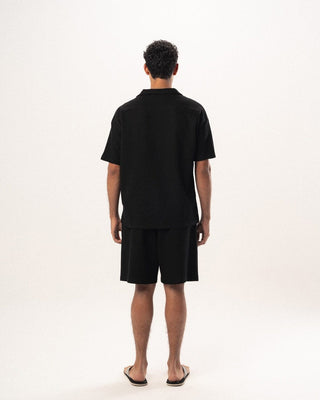 Black Waffle Shirt Waffled Shirt IN YOUR SHOE XL