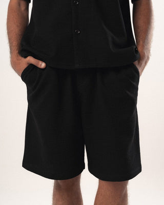 Black Waffle Short Waffled Short IN YOUR SHOE M