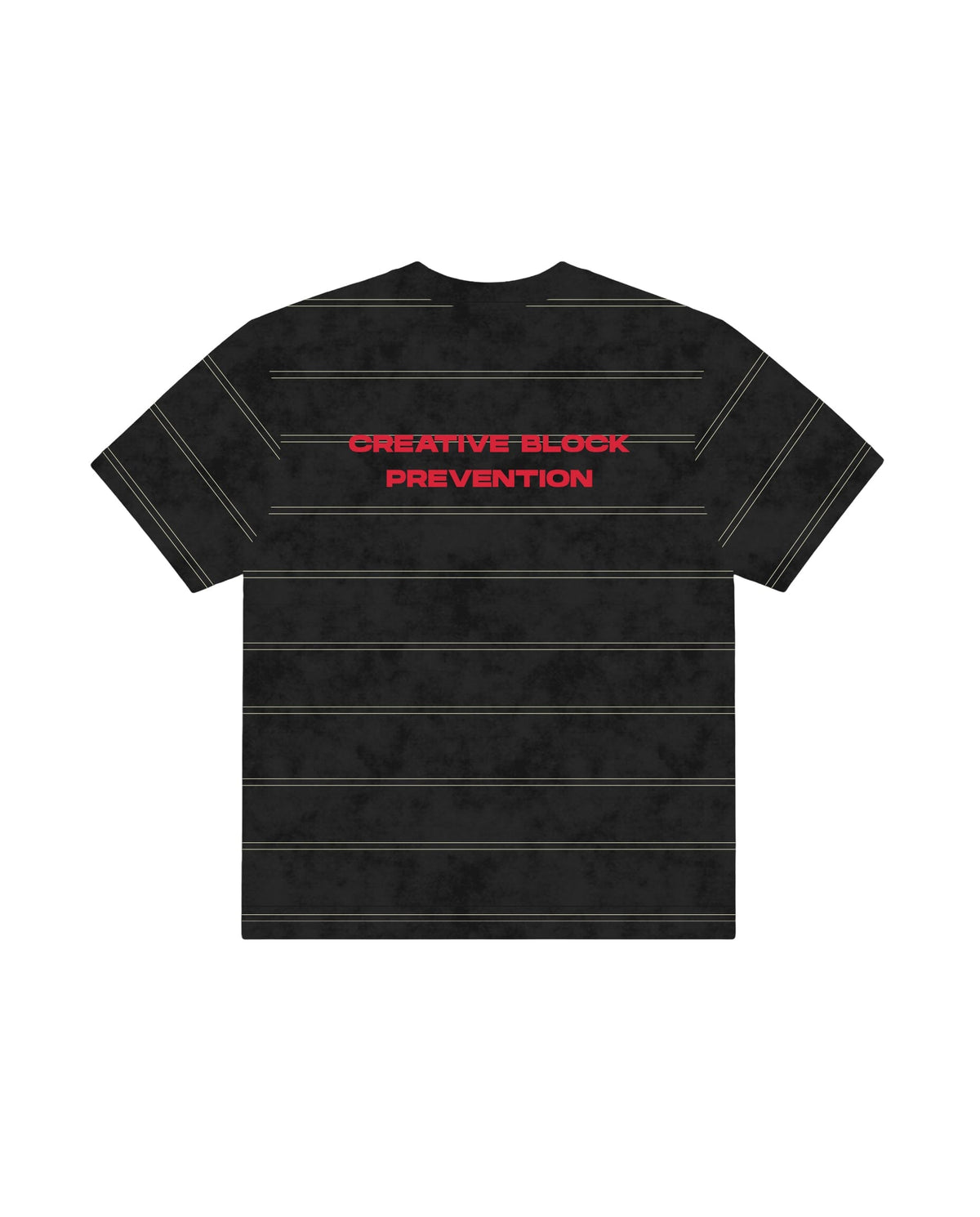 Black Washed Striped Boxy Tee Printed Boxy Tee IN YOUR SHOE