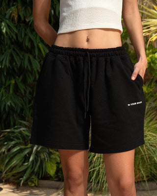 Black Wide Leg Sworts Sworts IN YOUR SHOE