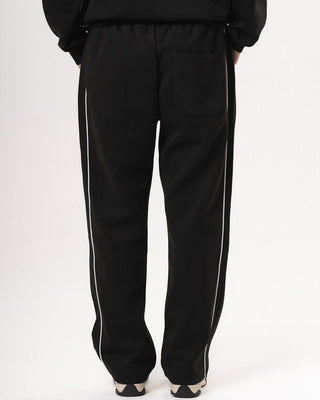 Black Wide Leg Track Pants Pants IN YOUR SHOE XL