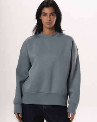Blue Basic Boxy Crewneck Crewnecks IN YOUR SHOE L