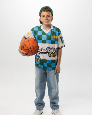 Blue Cairo Kids Jersey Kids Jersey IN YOUR SHOE 6-7
