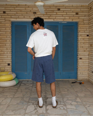 Blue Cotton Jorts Jorts IN YOUR SHOE