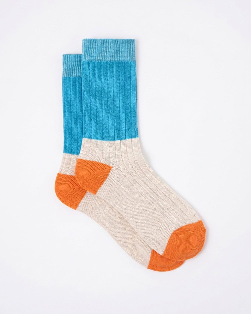 Blue Mint Color Block Neck Socks Neck Socks IN YOUR SHOE